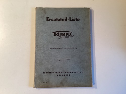 Triumph ersatzteilkatalog - triumph,