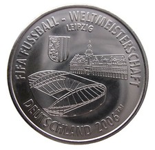 WM-MÜNZE-MEDAILLE - STADION LEIPZIG