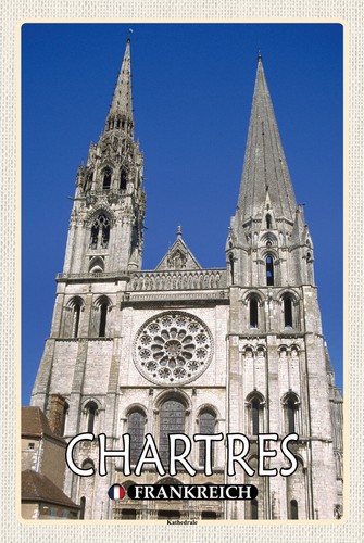 Blechschild 20x30 chartres - blechschild,