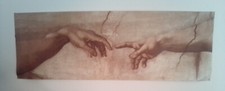 Poster Die Erschaffung Adams (Michelangelo) ca. 157 x 52 cm