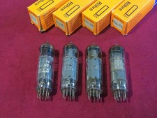 4 Siemens ECL86 6GW8 Matched Tube Quad 1960s Test Great Made in W-Germany