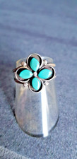 -  Silberring- 4 Türkise-