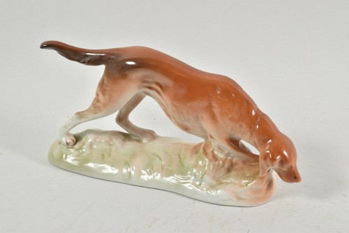Porzellan figur jagdhund - figur,