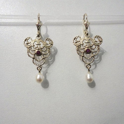Jugendstil rubin schmuck - jugendstil,