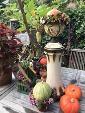 Vintage Blumen Säule Keramik 