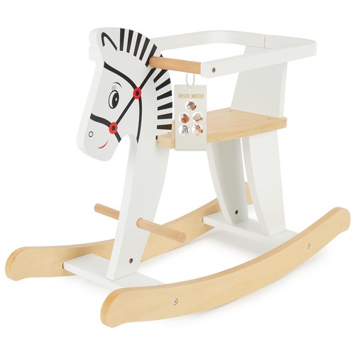 Schaukelpferd holz zebra - schaukelpferd,