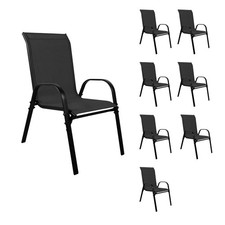 8 Stück XL Stapelstuhl