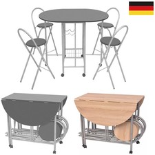 5-tlg. Esstisch mit 4 Hocker