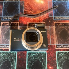 Canon PowerShot SX200 IS 12.1MP Digitalkamera Blau Ohne Akku Ladekabel Getestet