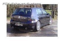  Duplex Racinganlage (mit Soundrohr) R32-Design VW Golf 4 1x90mm schräg