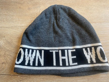 H&M Mütze Strickmütze Kinder grau, schwarz Gr. 134 152