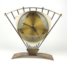 Mid-Century Atlanta Sonnenuhr Tischuhr Uhr  Messing 1950 Germany mechanisch