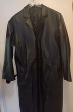 Langer edler Herren Leder Mantel "Maddox" Gr. 56, Trenchcoat, 100% weiches Leder