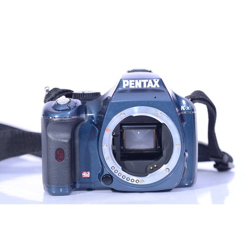 Pentax kamera blau slr - kamera,