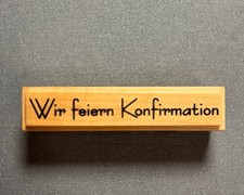 Holzstempel Wir feiern