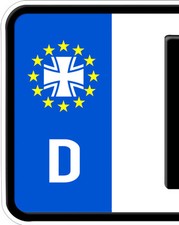 Aufkleber eisernes kreuz - 2x,