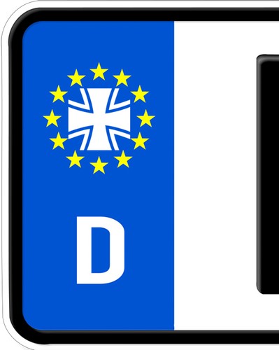 Aufkleber eisernes kreuz - 2x,