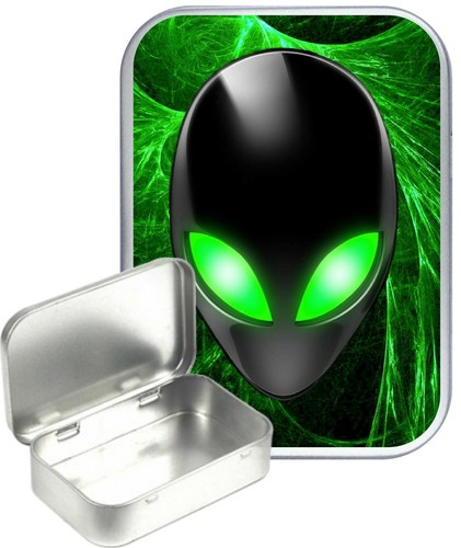 Alien head kleine silberne - alien,