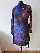 DESIGUAL Winter Hippie Flapper TRAUM Kleid OVERSIZE Longshirt Mustermix BUNT XL