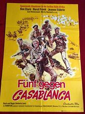 Fünf gegen Casablanca Kinoplakat Poster A1, Horst Frank, Umberto Lenzi, 1968