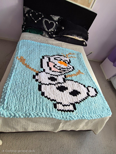 Chunk knit blanket - knit,
