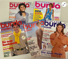 5 x BURDA Moden Magazin alle