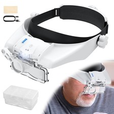 Stirnbandlupe Kopf Lupenbrille