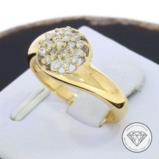 SONDERAKTION WERT 1670,- Brillant 0,25 ct Damen Ring 585 Gold 14k 14 KT 56 XXYY