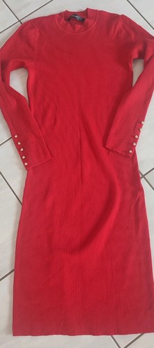 Strickkleid hallhuber rot - strickkleid, 40