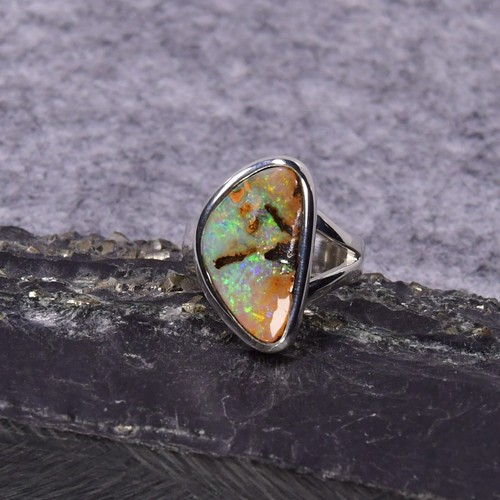 Boulder opal ring 925er - opal, ring,