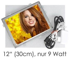 SPARSAMER 30cm 12" TFT MONITOR OPEN FRAME DISPLAY NUR 9WATT 12V NETZT. M-14