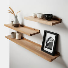 Wandregal Holz Hängeregal Schweberegal Bilderleiste Wanddeko 10 kg Belastbarkeit
