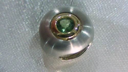 Platin anhänger turmalin 950 - platin,