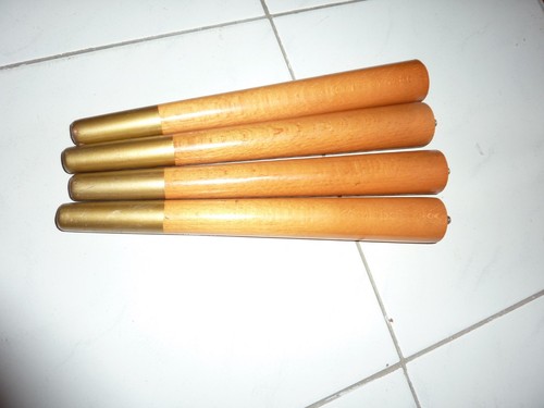 Tischbeine 4er set holz braun - tischbeine,