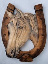 Holzbild PFERDEKOPF im
