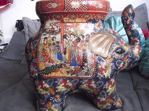 Porzellan elefant - porzellan,