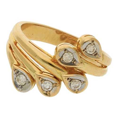Brillant ring 750 k - k, gold