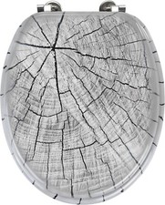 WENKO WC-Sitz Wood, stilvoller
