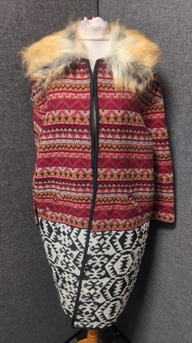 River island tapestry fur trim - tapestry,