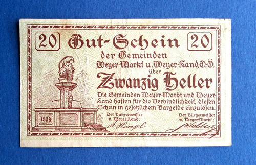 Austria notgeld 1920 weyer - austria,