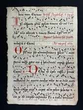 Antiphonar Handschrift auf Papier um 1450 