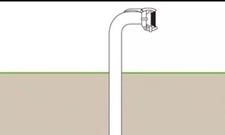 Schwanenhals für Sammelgrube