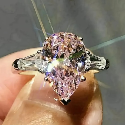Pear pink kubischer zirkonia - pink,
