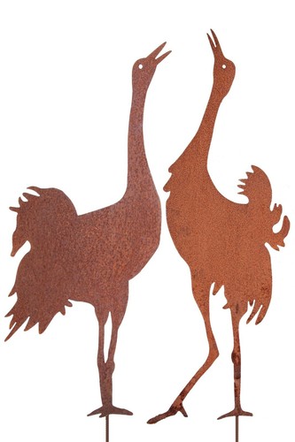 Kranich edelrost pärchen - kranich,
