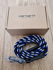 CARHARTT WIP Gürtel Gr. S JACKSON BLACK / WAX / LAZURITE Leder Unisex Stretch