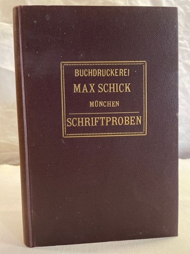 Buchdruckerei max schick - max,