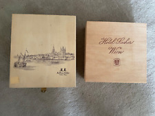 Holzkiste Werbung MM Sachertorte