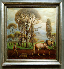 Carl Baum,Eggen in der Rheinebene / Gratis dazu: Albert Fisel: Flusslandschaft 