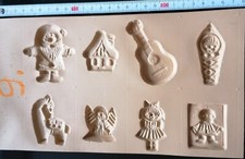 Gips Bilder Gieß Bilder Harz Resin Silikonform Weihnacht Rohling Vintage 9