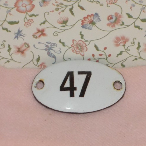 Kleines emaille schild weiß - emaille,